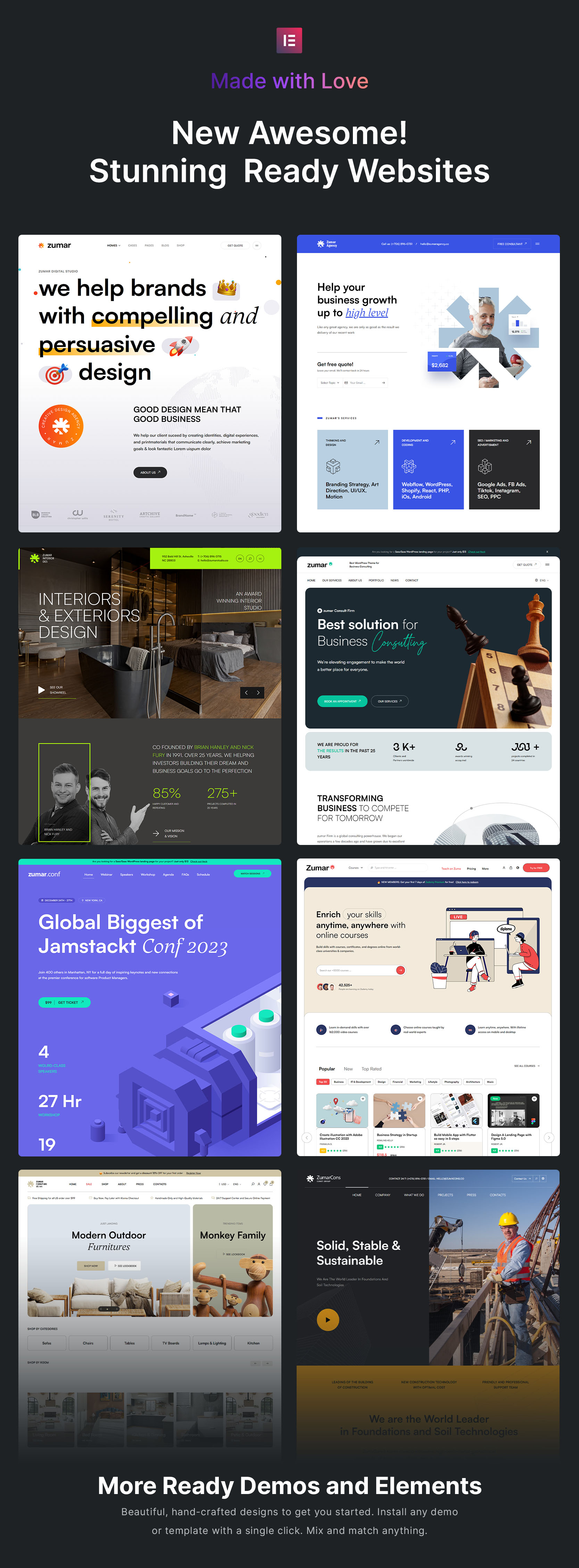 Zumar – Creative & Multipurpose WordPress Theme